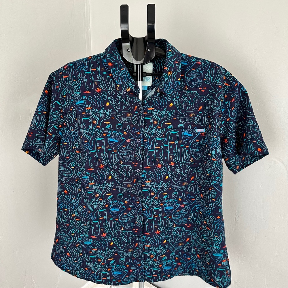 RSVLTS Seersucker Women’s Hawaiian Shirt